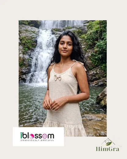 I Blossom restrained architectural print on HimGra fabric