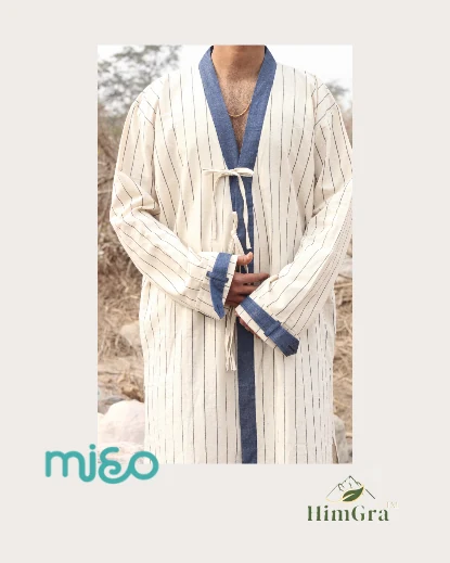 MIHU lifestyle textile in undyed HimGra fibre, Himachal Edition