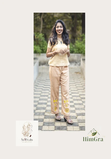 Sutramudra draped silhouette in HimGra atelier handloom cotton